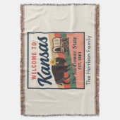 Persoonlijke Kansas Worpdeken Deken (Voorkant Verticaal)