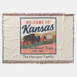 Persoonlijke Kansas Worpdeken Deken