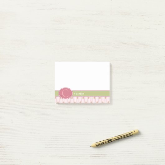 Persoonlijke kant en Engelse tuin Post-it® Notes (Op bureau)