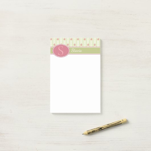 Persoonlijke kant en Engelse tuin Post-it® Notes (Op bureau)