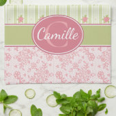 Persoonlijke kant en Engelse tuin Theedoek (Gevouwen)