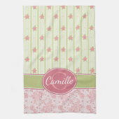 Persoonlijke kant en Engelse tuin Theedoek (Verticaal)