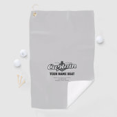 Persoonlijke kapitein naam boat Year en meer Golfhanddoek (Insitu)