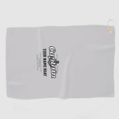 Persoonlijke kapitein naam boat Year en meer Golfhanddoek (Horizontaal)