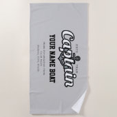 Persoonlijke kapitein naam boat Year en nog veel m Strandlaken (Voorkant)