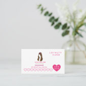 Persoonlijke Kapper Loyalty Card (Staand voorkant)