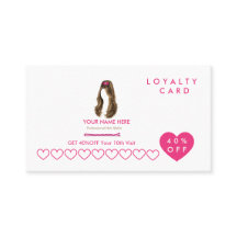 Persoonlijke Kapper Loyalty Card