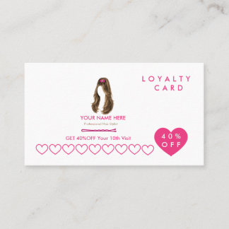 Persoonlijke Kapper Loyalty Card