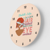 Persoonlijke kapper RETRO Afro Salon Wandklok (Hoek)