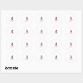 Persoonlijke kapper ronde sticker (Vel)