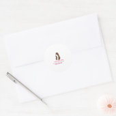 Persoonlijke kapper ronde sticker (Envelop)