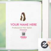 Persoonlijke Kapsalon Ramensticker Raamsticker (Huis)