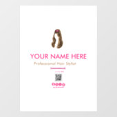 Persoonlijke Kapsalon Ramensticker Raamsticker (Vel)
