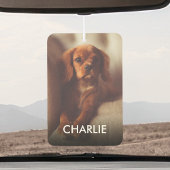 Persoonlijke kat Dog toont foto en naam Luchtverfrisser