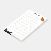Persoonlijke kat- en vogelactiviteiten post-it® notes (Schuin)