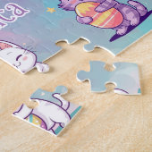 Persoonlijke kat Gelukkig Pasen Legpuzzel (Zijkant)