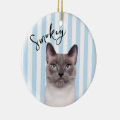 Persoonlijke kat-herdenking ornament (Rechts)