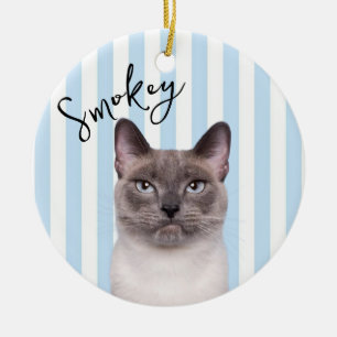 Persoonlijke kat-herdenking ornament