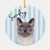 Persoonlijke kat-herdenking ornament (Achterkant)