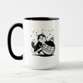 Persoonlijke kat Kerstmug Mok (Links)
