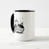 Persoonlijke kat Kerstmug Mok (Voorkant links)