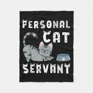 Persoonlijke kat knecht grappige kat fleece deken