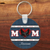 Persoonlijke kat mam Kat Love Sleutelhanger (Voorkant)