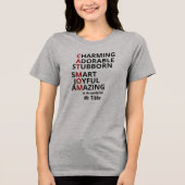 Persoonlijke Kat Moeder Kat Liefhebber Tri-Blend Shirt (Voorkant)