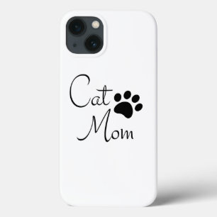 Persoonlijke kat moeder pootafdruk tekst Case-Mate iPhone case