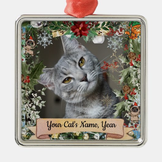 Persoonlijke kat ornament (Voorkant)
