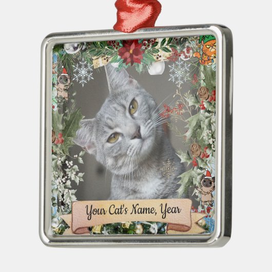 Persoonlijke kat ornament (Links)