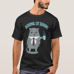 Persoonlijke kat Servant Cat mama kattevader T-shirt