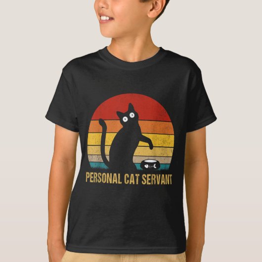Persoonlijke Kat Servant  T-shirt (Voorkant)