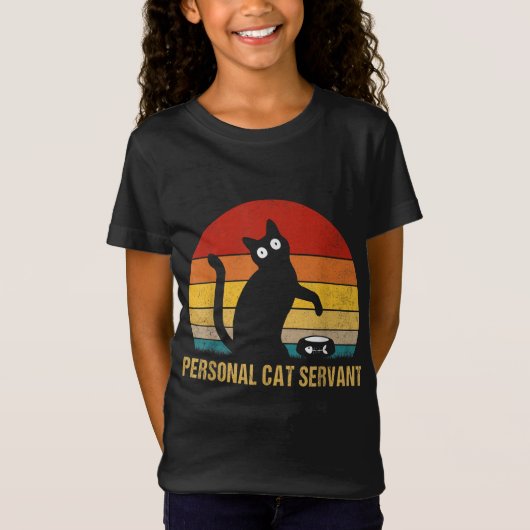 Persoonlijke Kat Servant T-shirt (Voorkant)