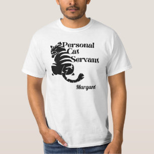 Persoonlijke Kat-server Aangepaste naam T-Shirt