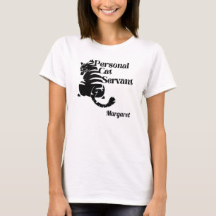 Persoonlijke Kat-server Aangepaste naam T-Shirt