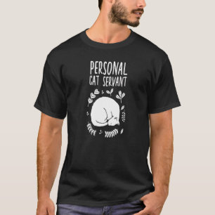 Persoonlijke kat valet kat keeper t-shirt