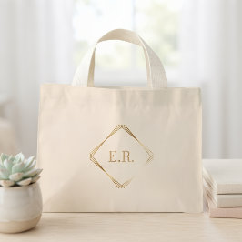 Persoonlijke katoenen tas met initialen Minimalist