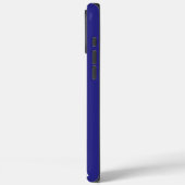 Persoonlijke kattenfotocollage monogram blauw Case-Mate iPhone case (Achterkant / Links)