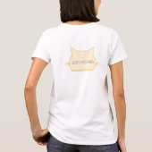 Persoonlijke kattenkop t-shirt (Achterkant)