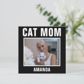 Persoonlijke kattenmoeder aangepaste foto kaart (Staand voorkant)
