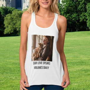 Persoonlijke kattenmoeder familie huisdier foto tr tanktop