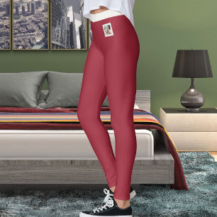 Persoonlijke kattenmoeder huisdier foto donker mar leggings