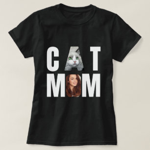 Persoonlijke kattenmoeder, kattenfoto t-shirt
