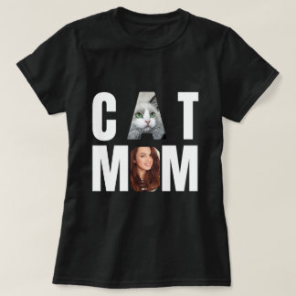 Persoonlijke kattenmoeder, kattenfoto t-shirt