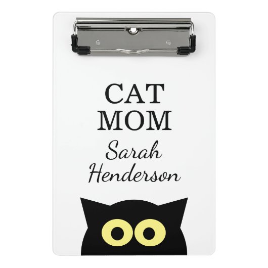 Persoonlijke kattenmoeder klembord met leuke katte (Voorkant)