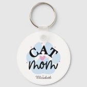 Persoonlijke kattenmoeder - Moederdag Sleutelhanger (Voorkant)