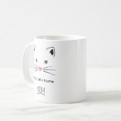 Persoonlijke kattenmoeder mok (Voorkant links)