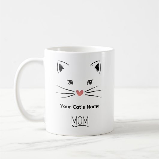 Persoonlijke kattenmoeder mok (Links)