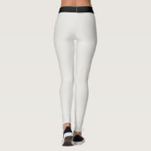 Persoonlijke kattenmoeder warm neutraal koolzwart leggings (Achterkant)